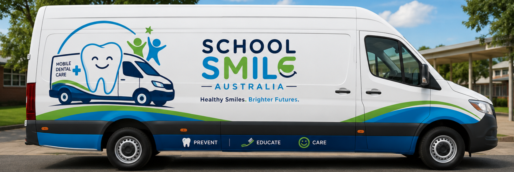 Modern mobile dental clinic van